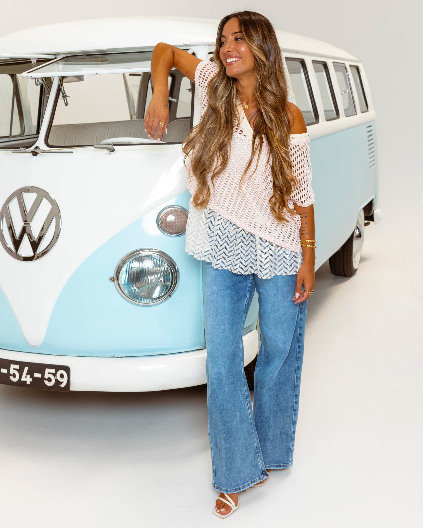 Blusa Tramada com Renda
