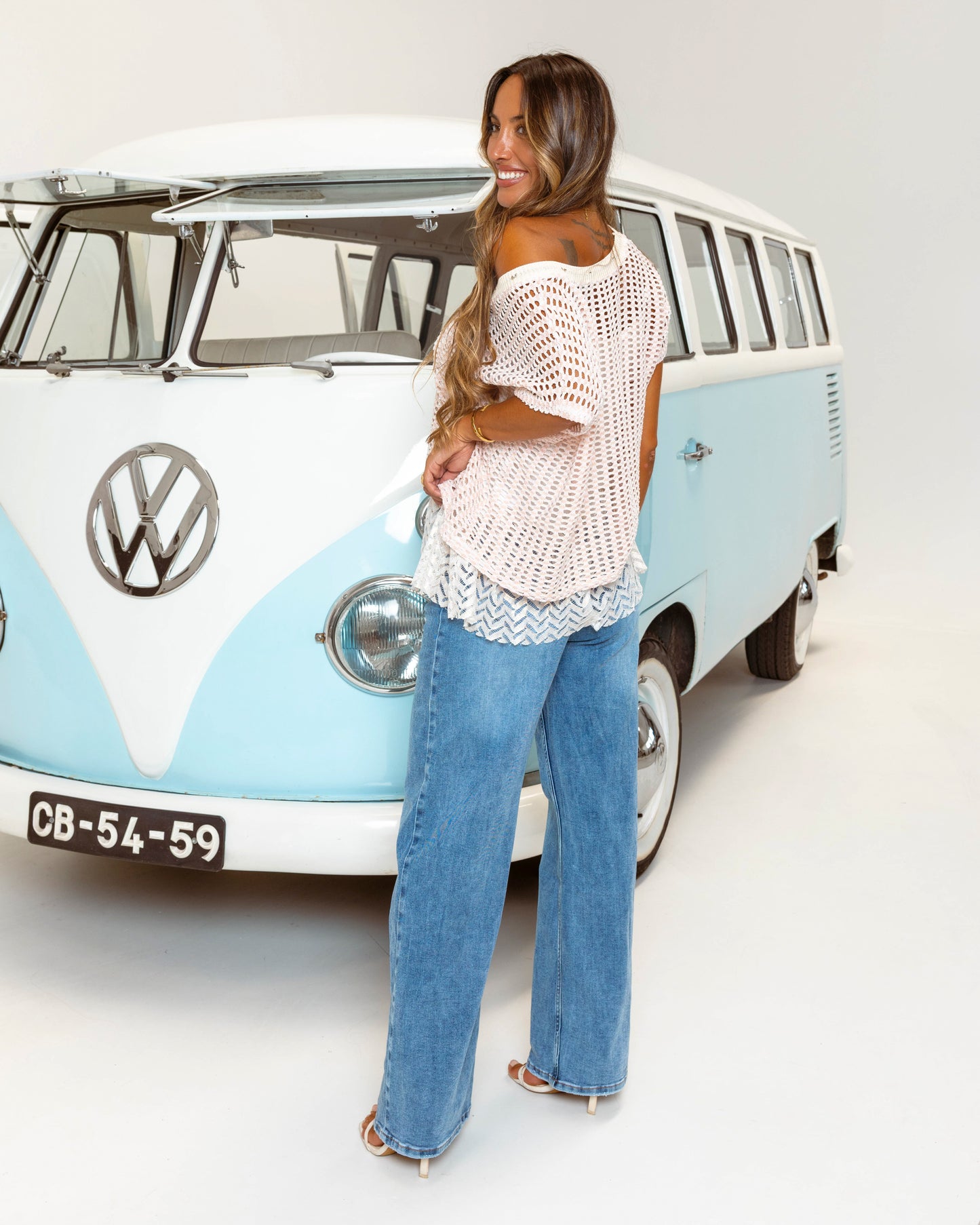 Blusa Tramada com Renda