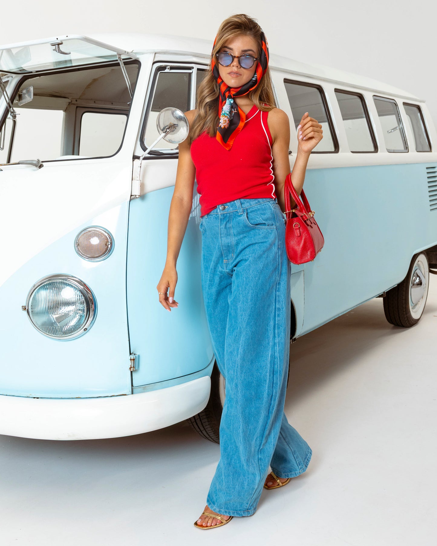 Calça WideLeg Denim Clássica