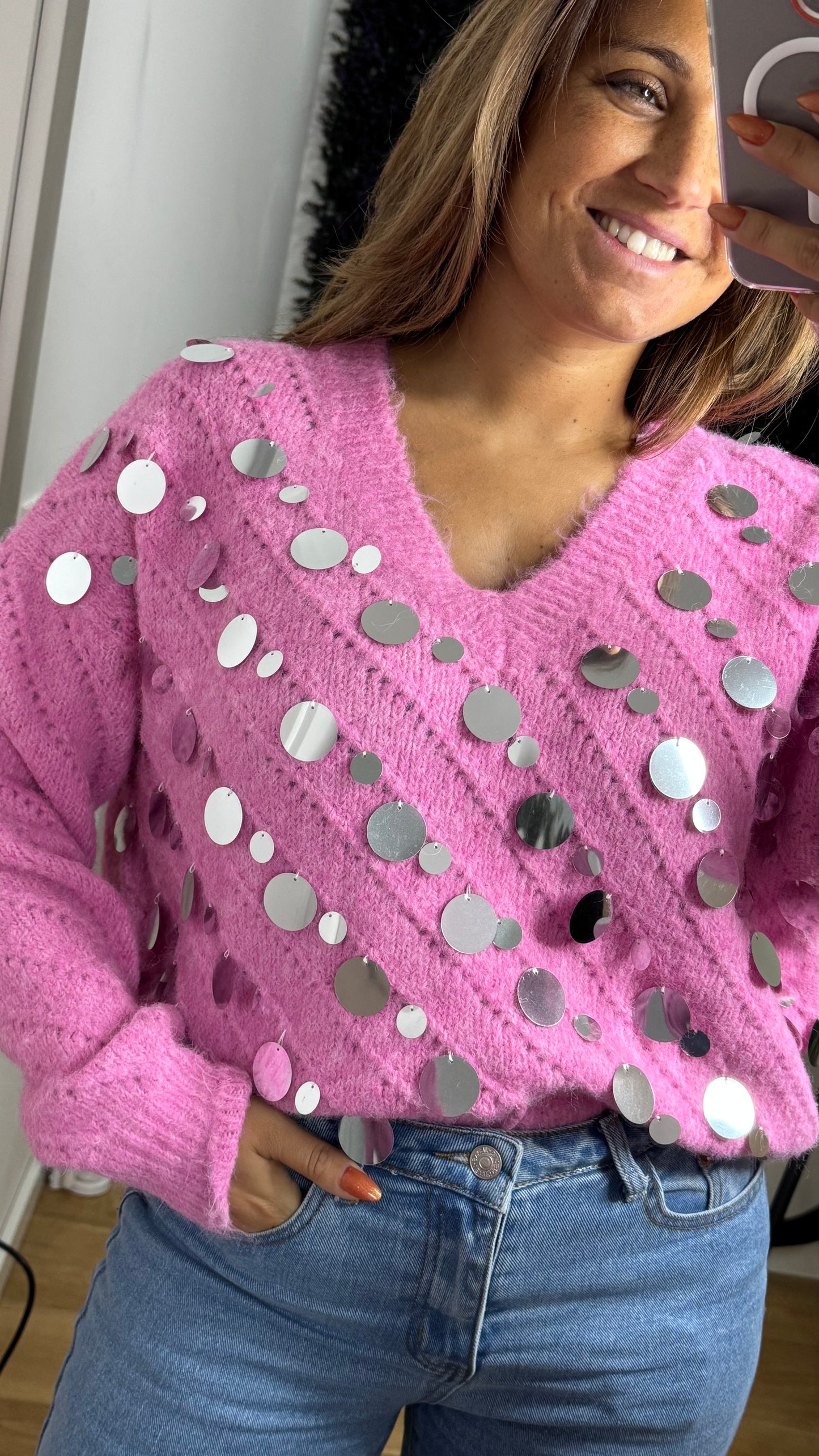 TiAmo Sequin Sweater