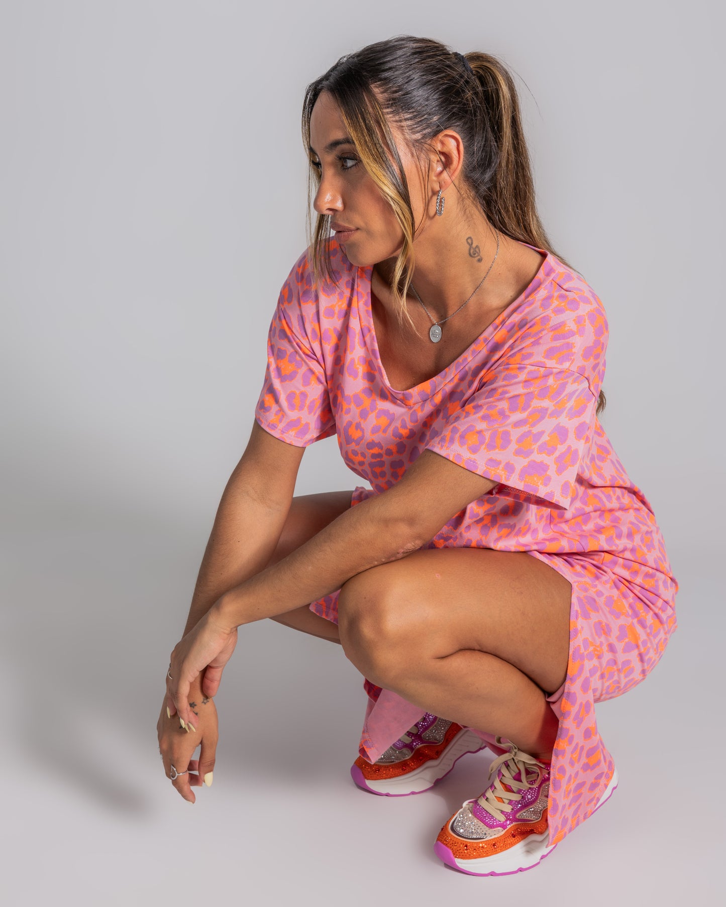 Vestido Neon Safari