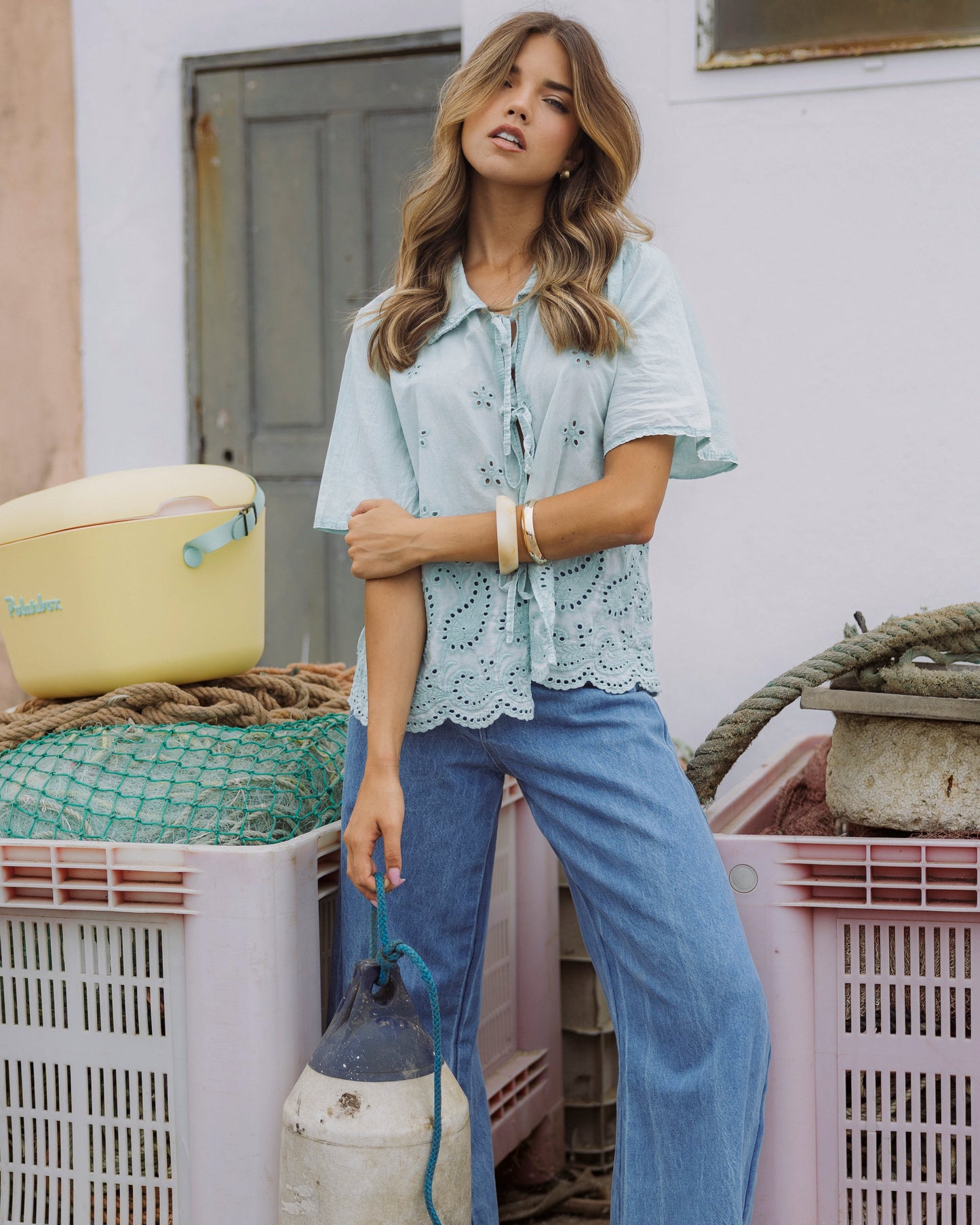 Calça WideLeg Denim Clássica
