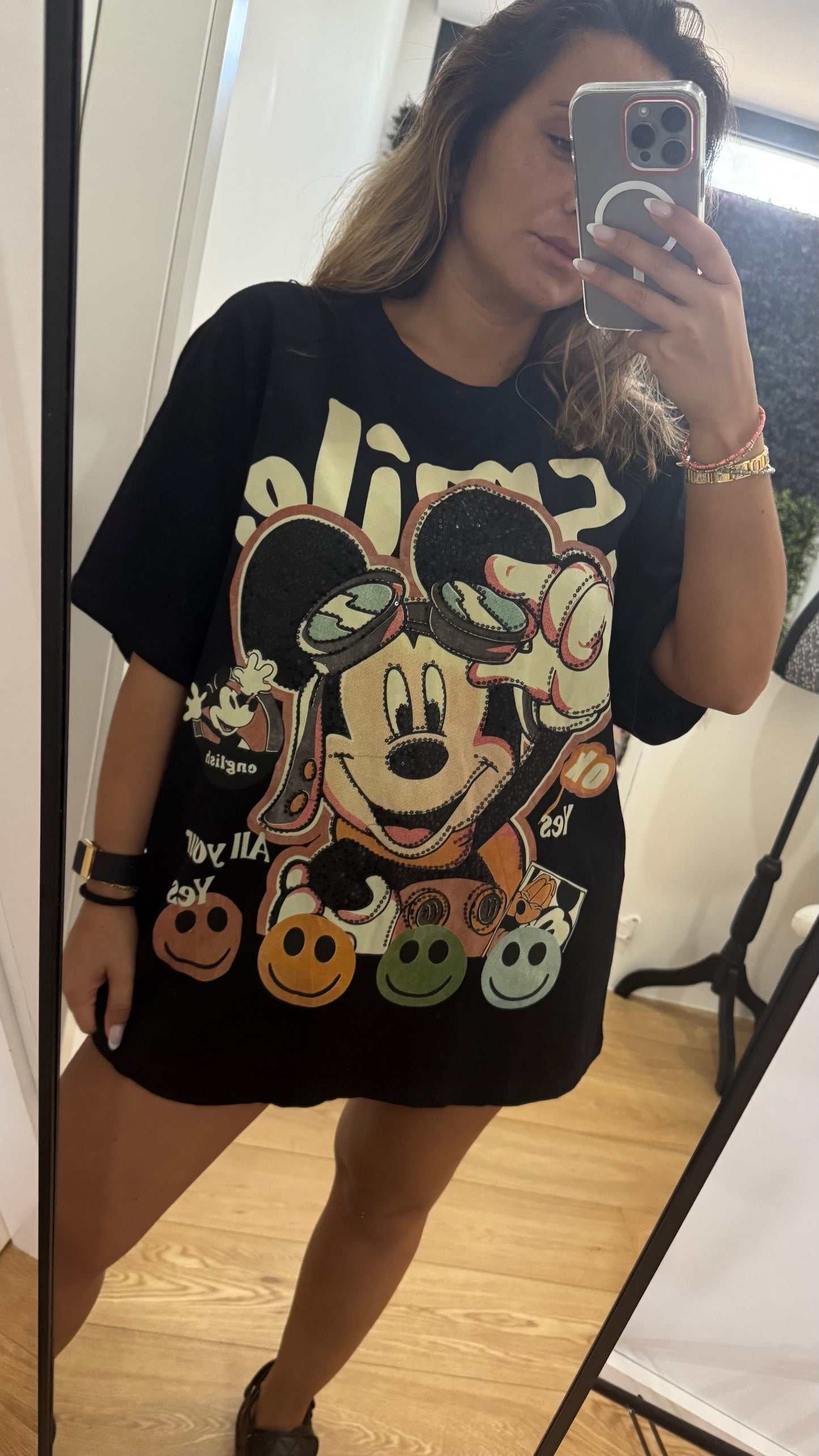 T-shirt Smile Mickey Oversize