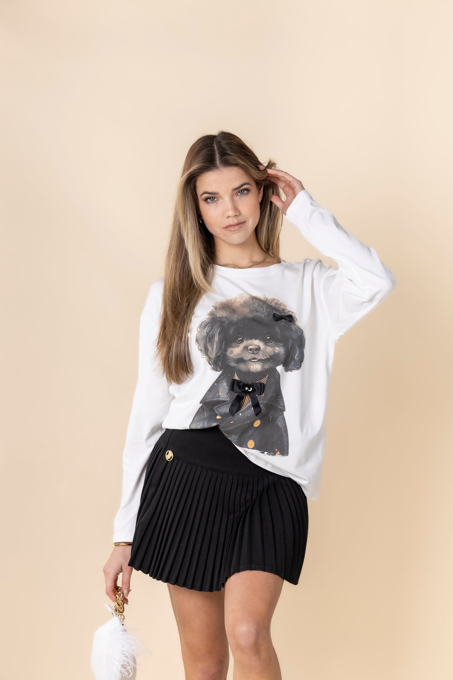 Pleated Mini Skirt