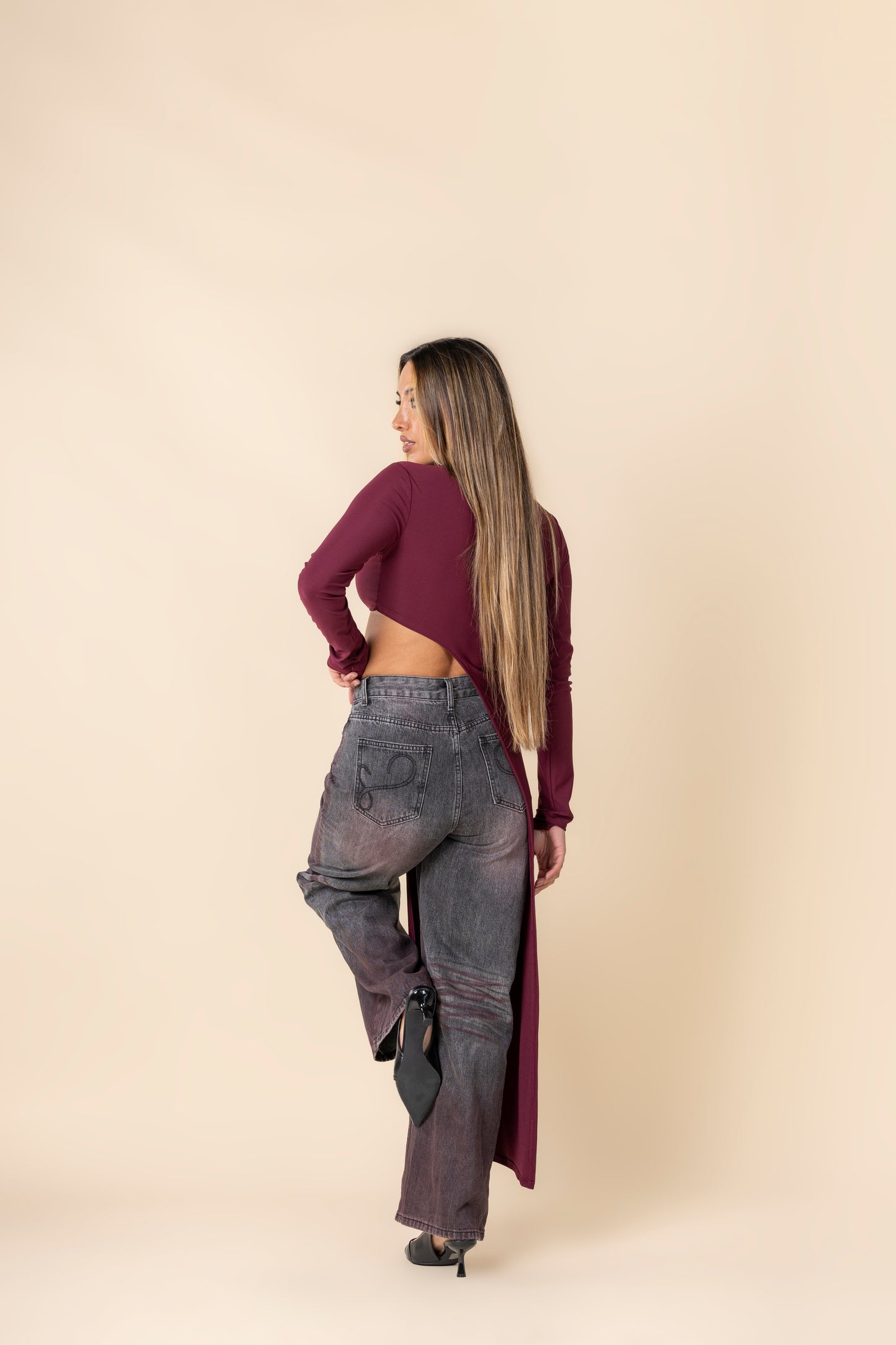 Long Opening Sweater
