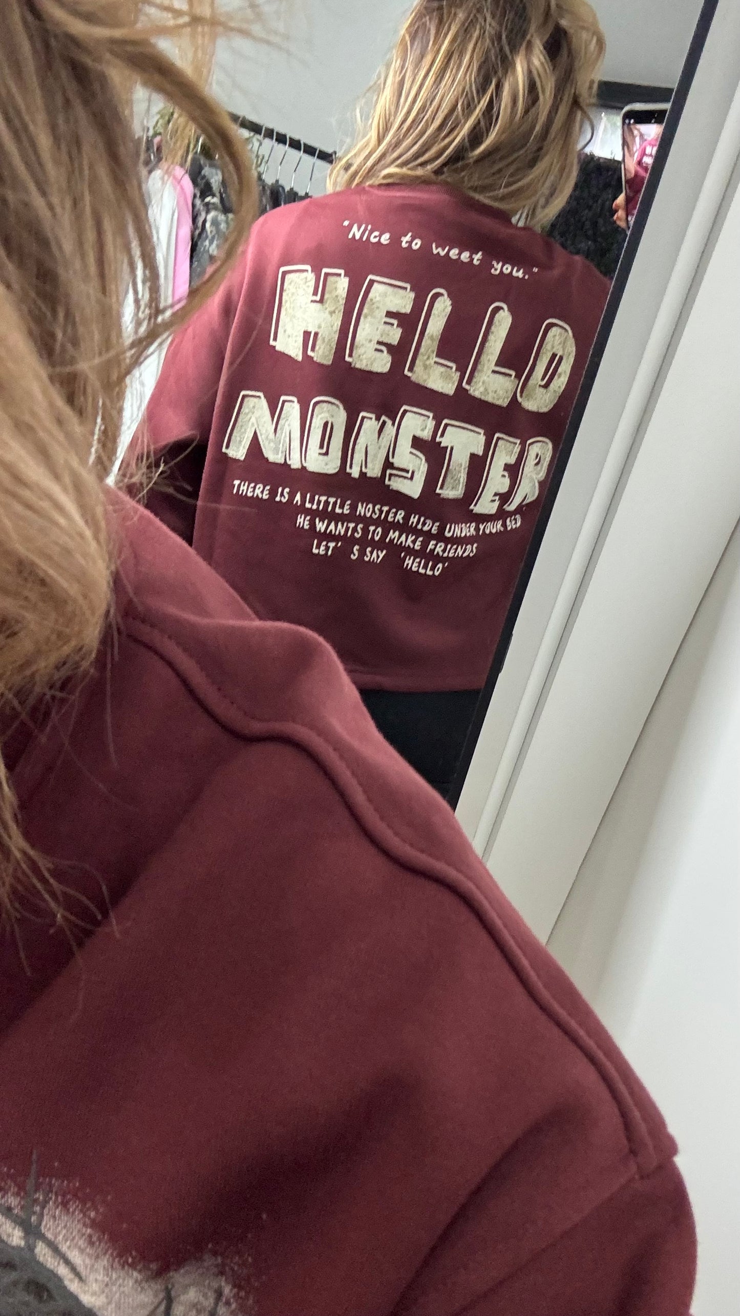 Sweatshirt “Hello Monster”