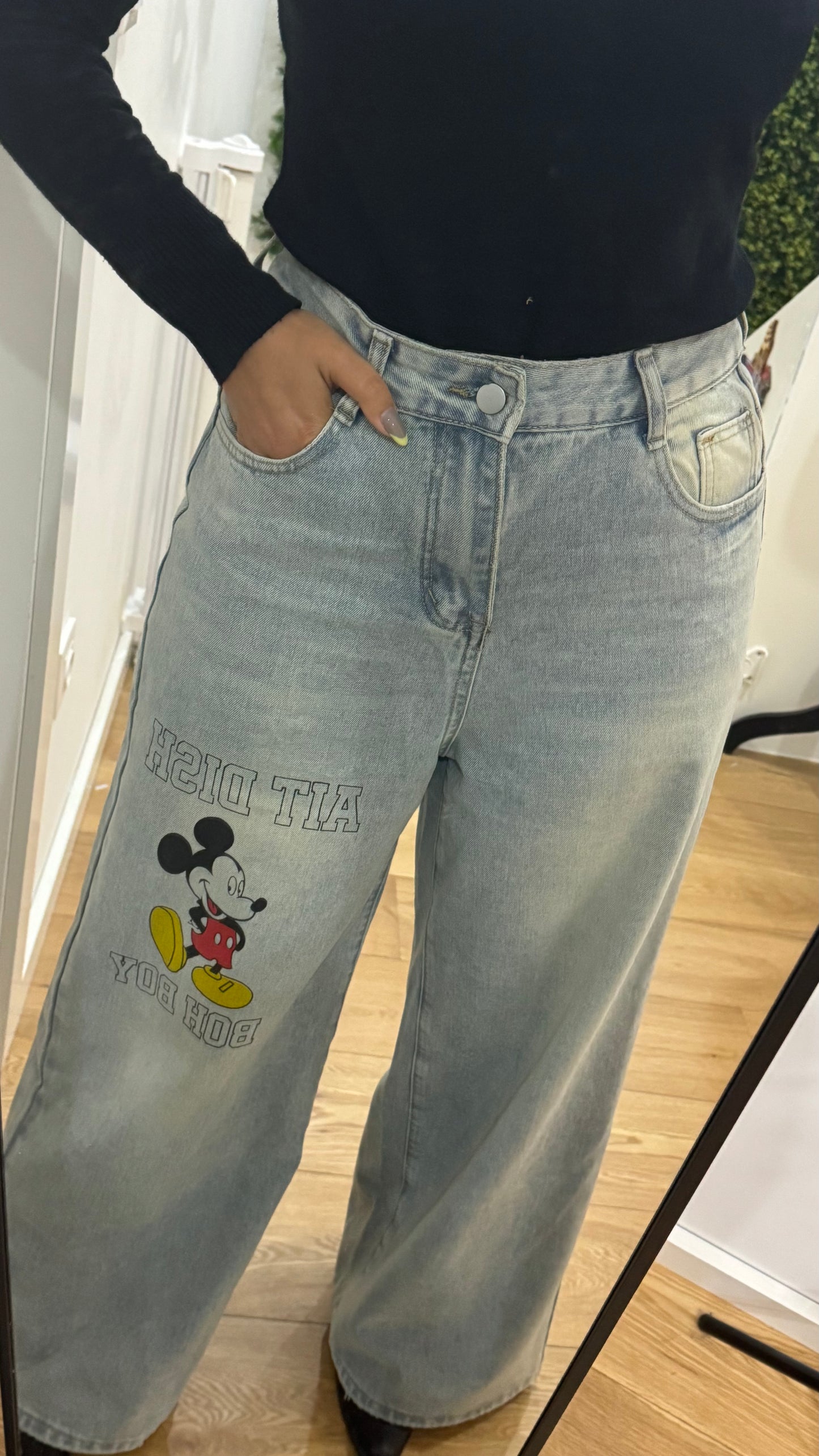 Calças Wide Leg “Mickey Boy”