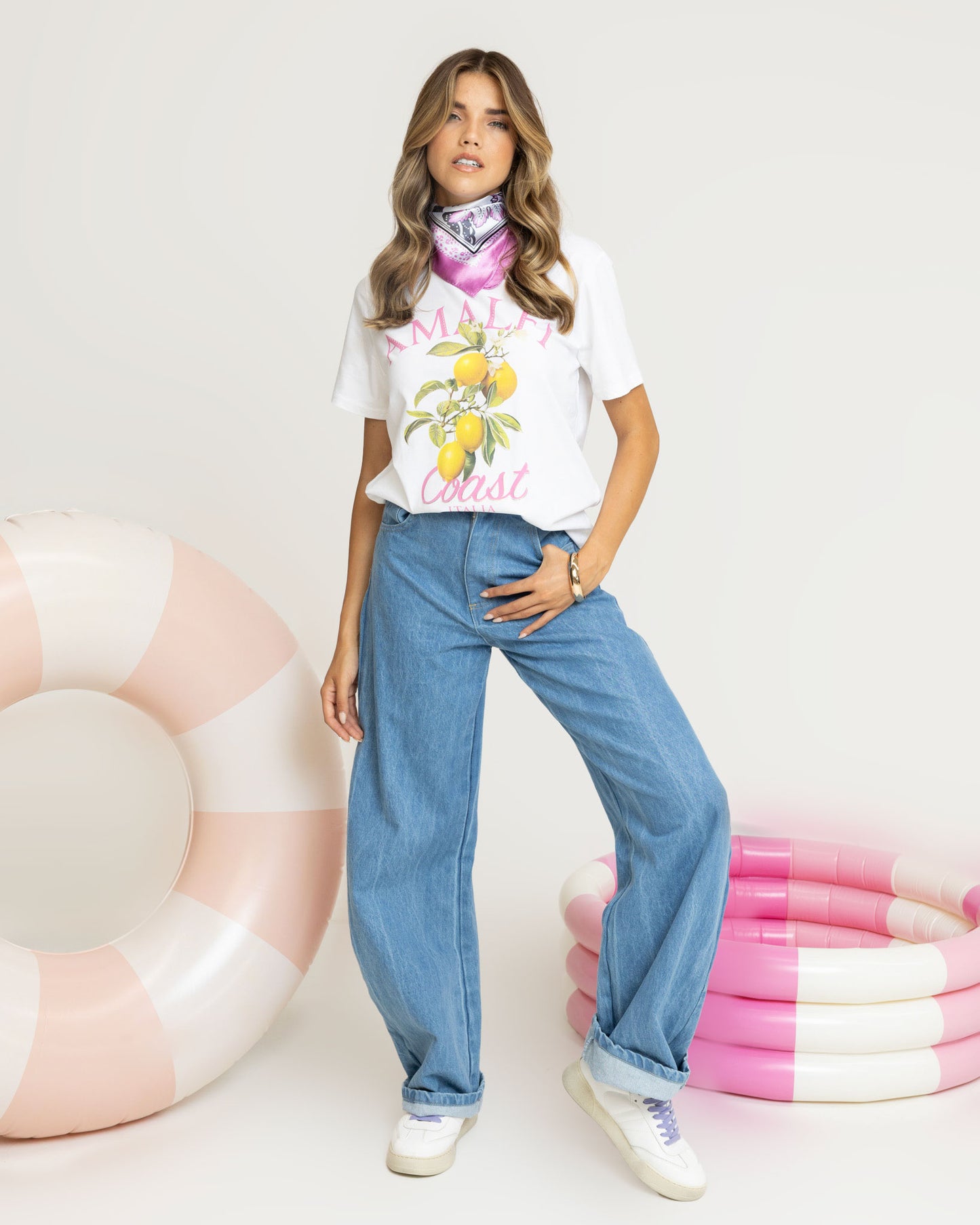 Calça WideLeg Denim Clássica