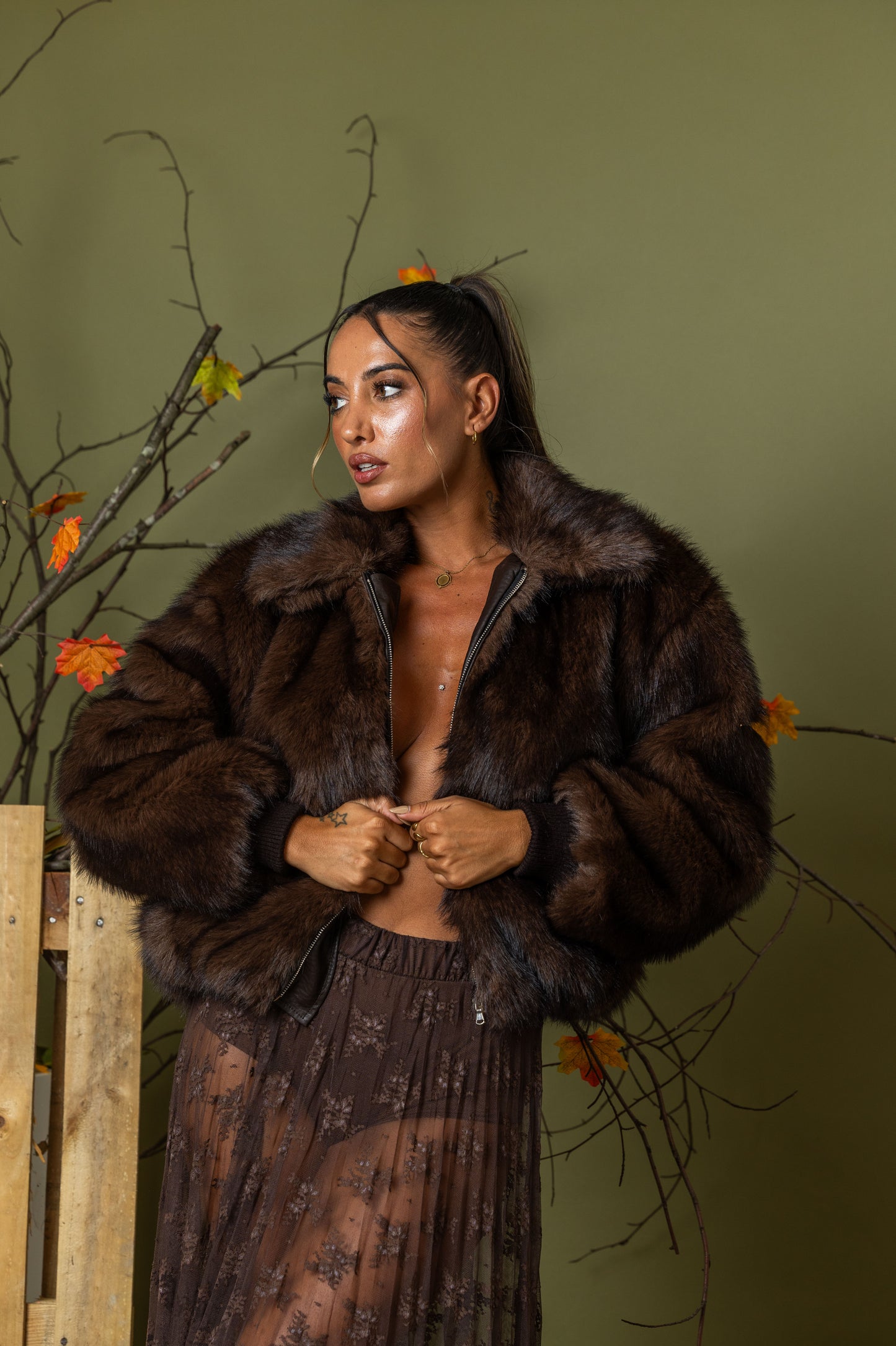 Casaco Lumina Luxe Fur