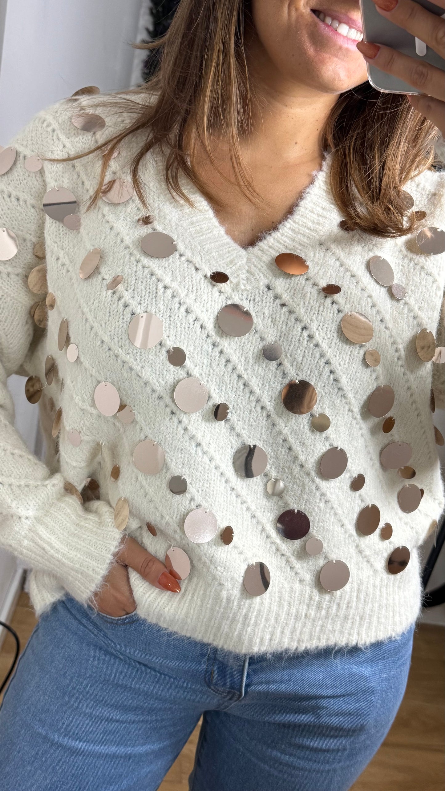 TiAmo Sequin Sweater