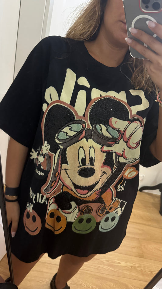 T-shirt Smile Mickey Oversize