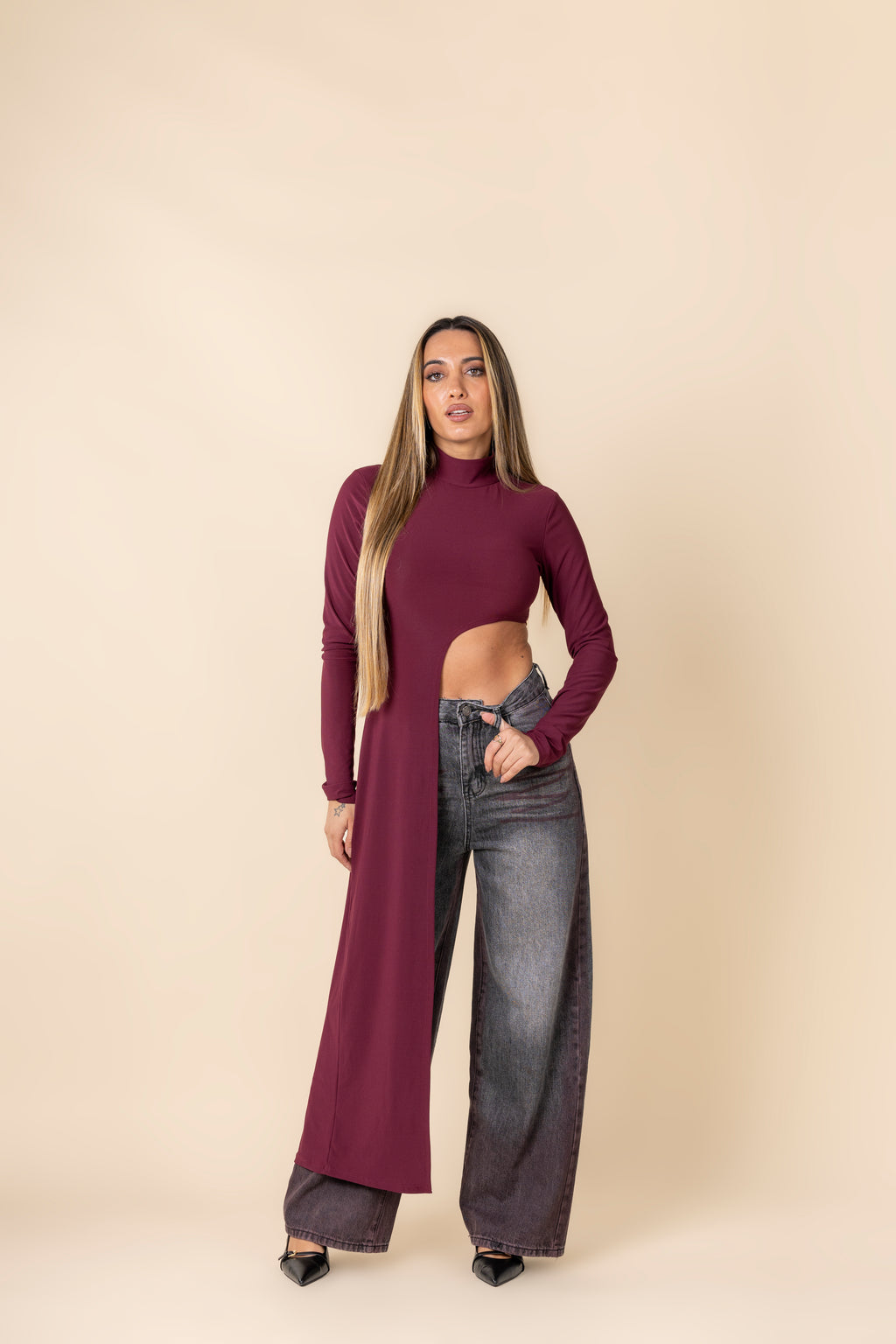 Wide Leg Bordeaux