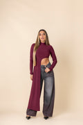 Wide Leg Bordeaux