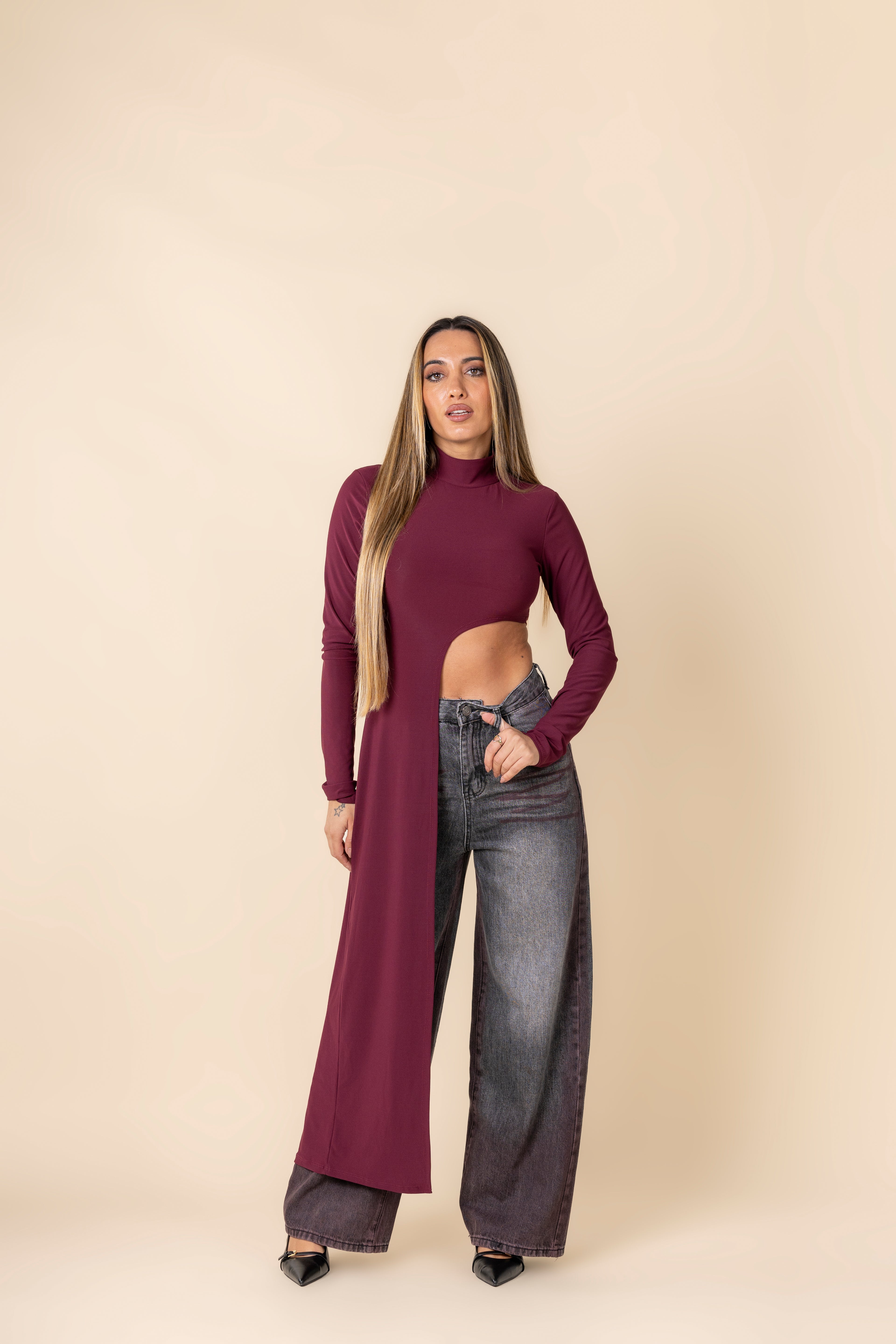 Wide Leg Bordeaux