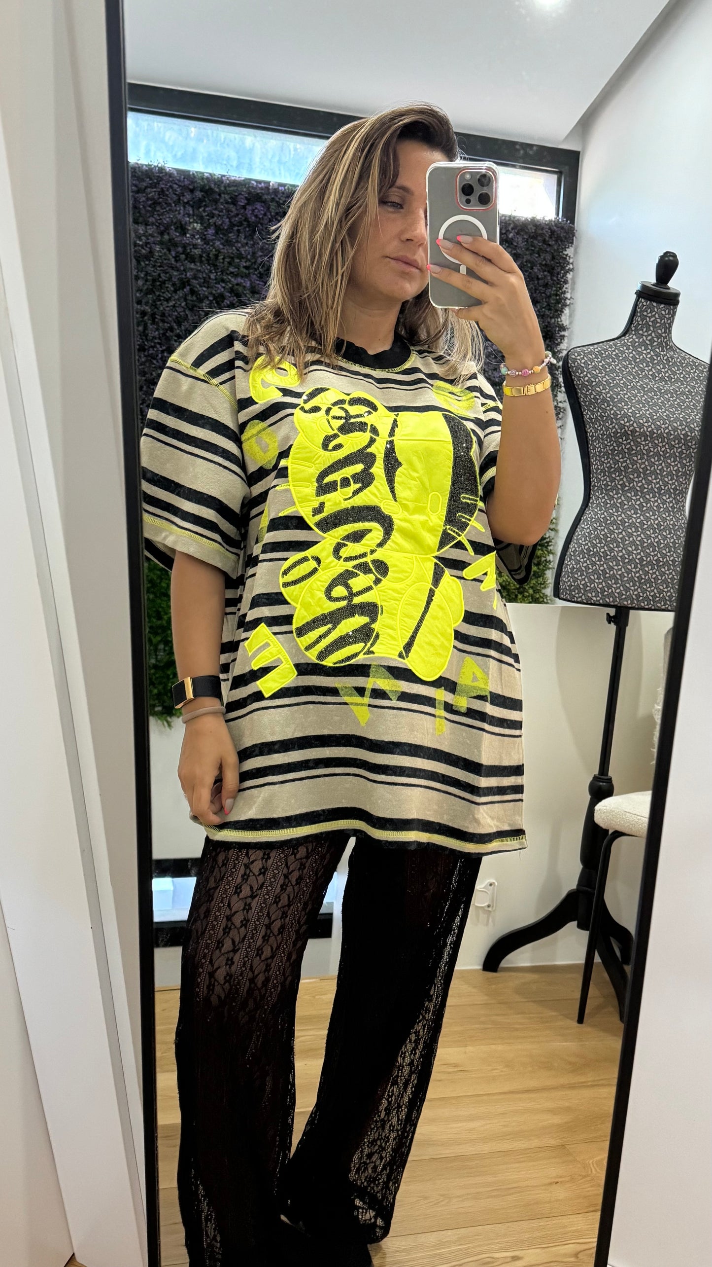 T-shirt Neon Kitty