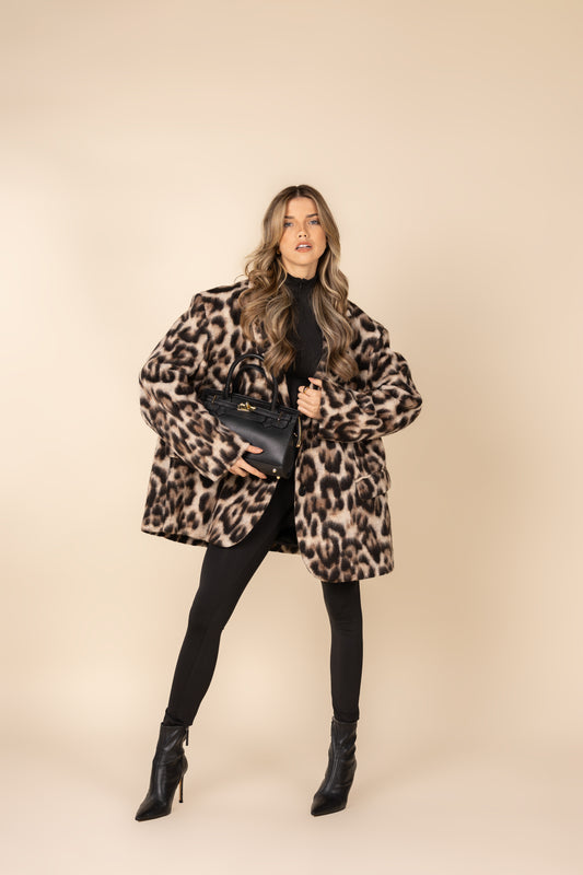 Leopard Oversized Blazer