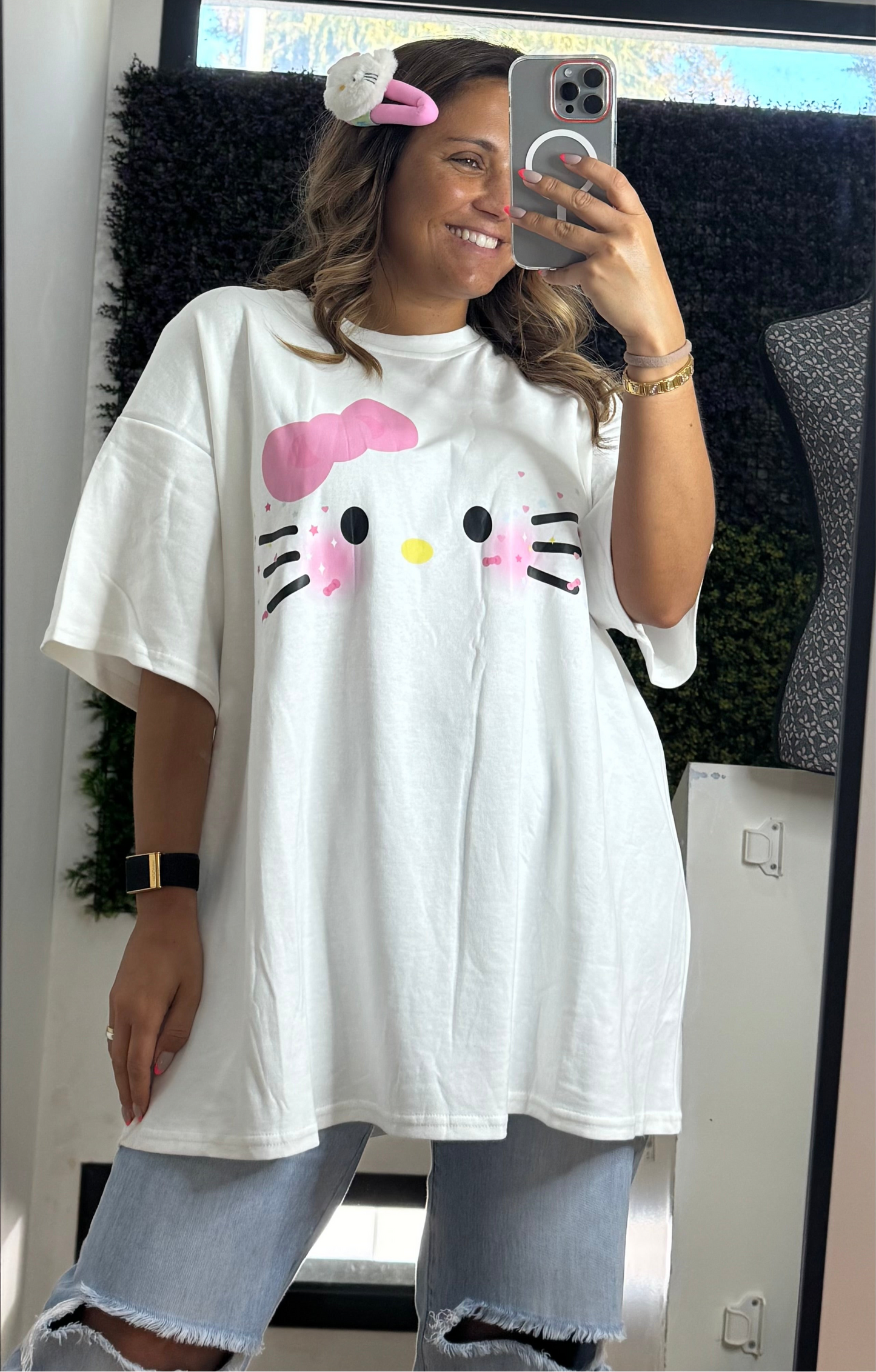 T-shirt Oversized Hello Mood