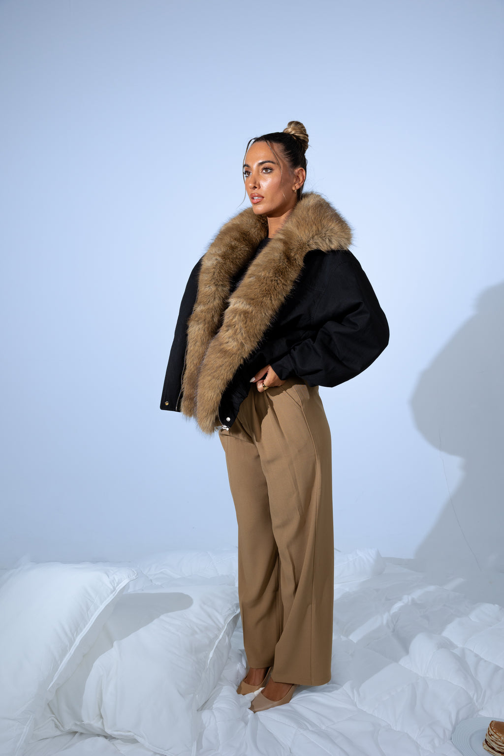 Casaco Black Fur Lining