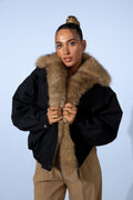 Casaco Black Fur Lining
