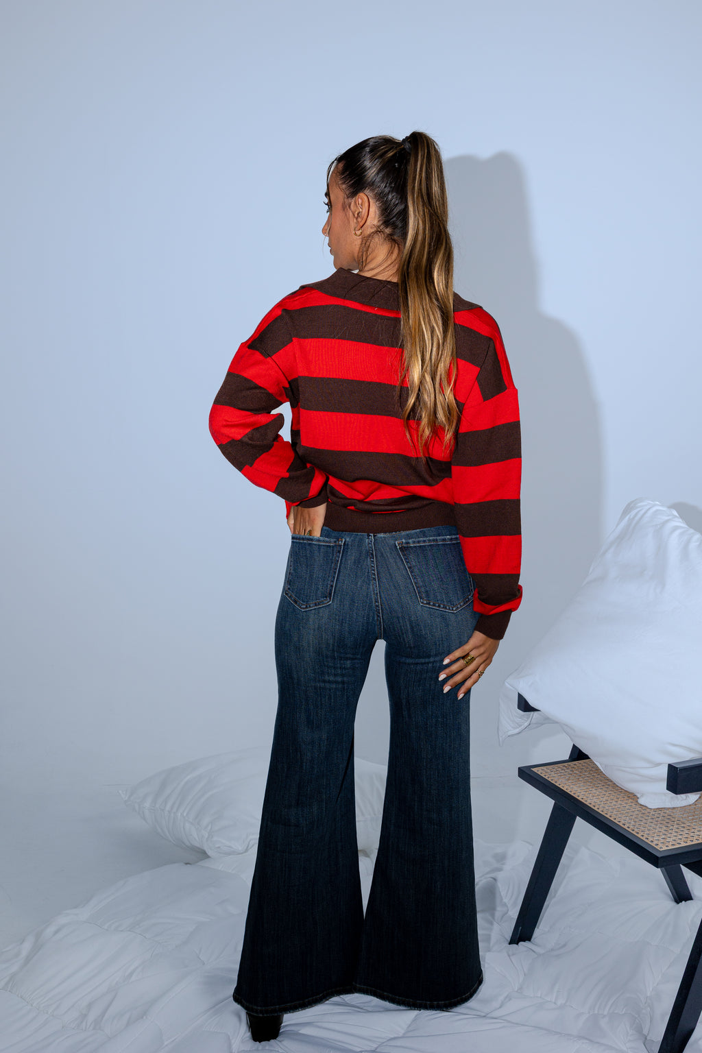Knit Stripes Polo
