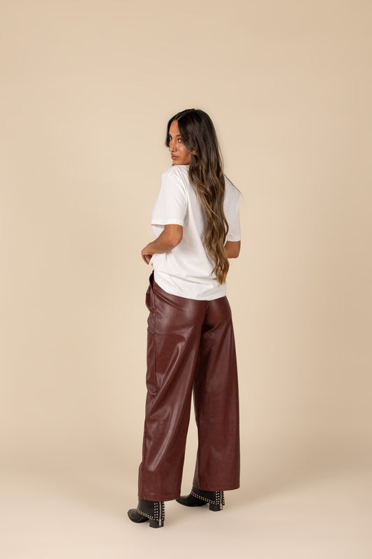 Leather Effect Pants