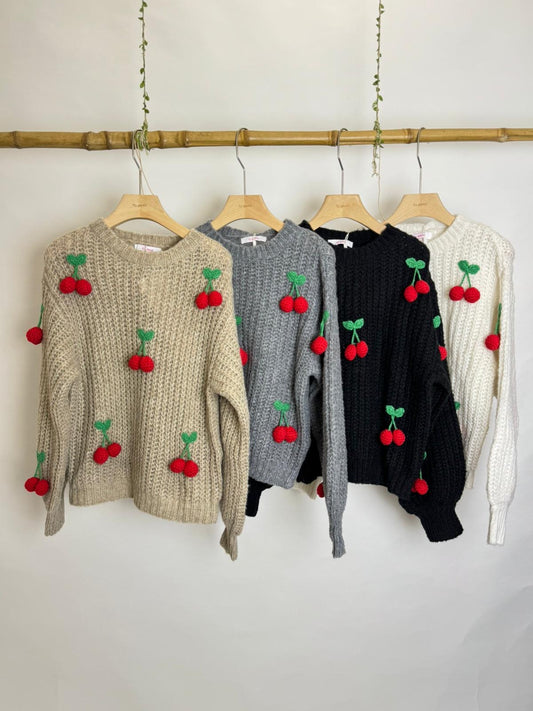 TiAmo Cherry Sweater