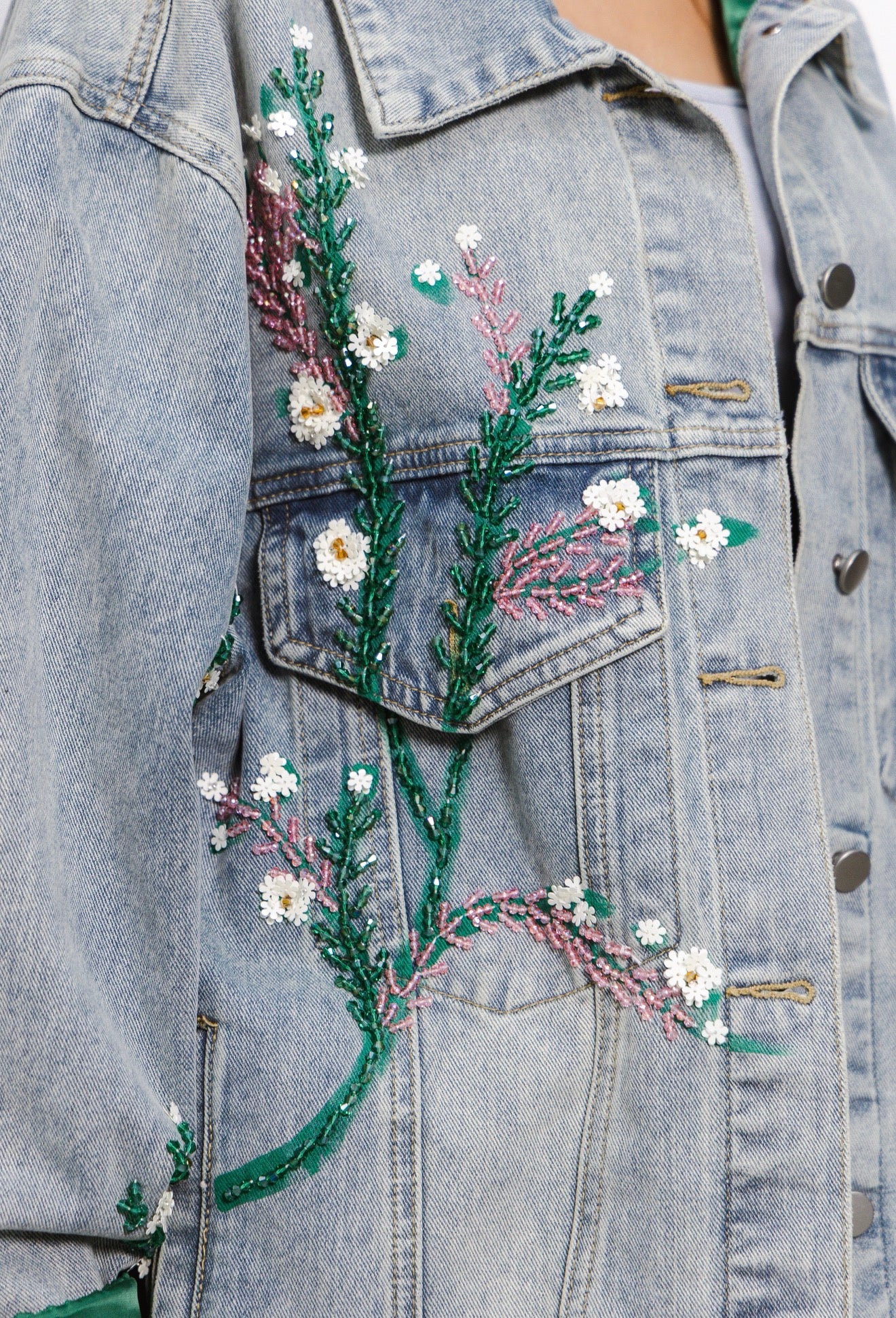 Blusão Denim Garden