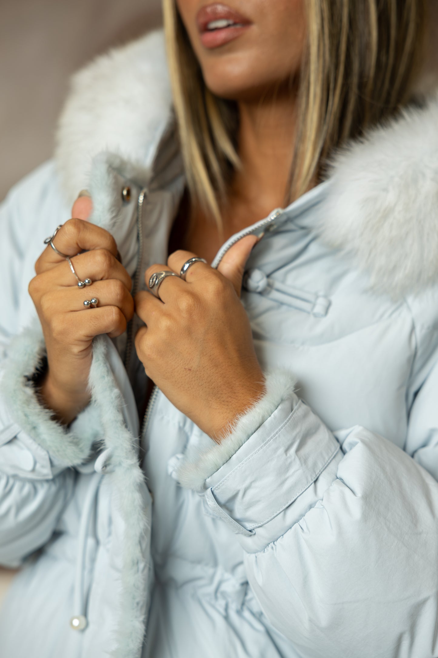 Kispo Luxe Fur Baby Blue