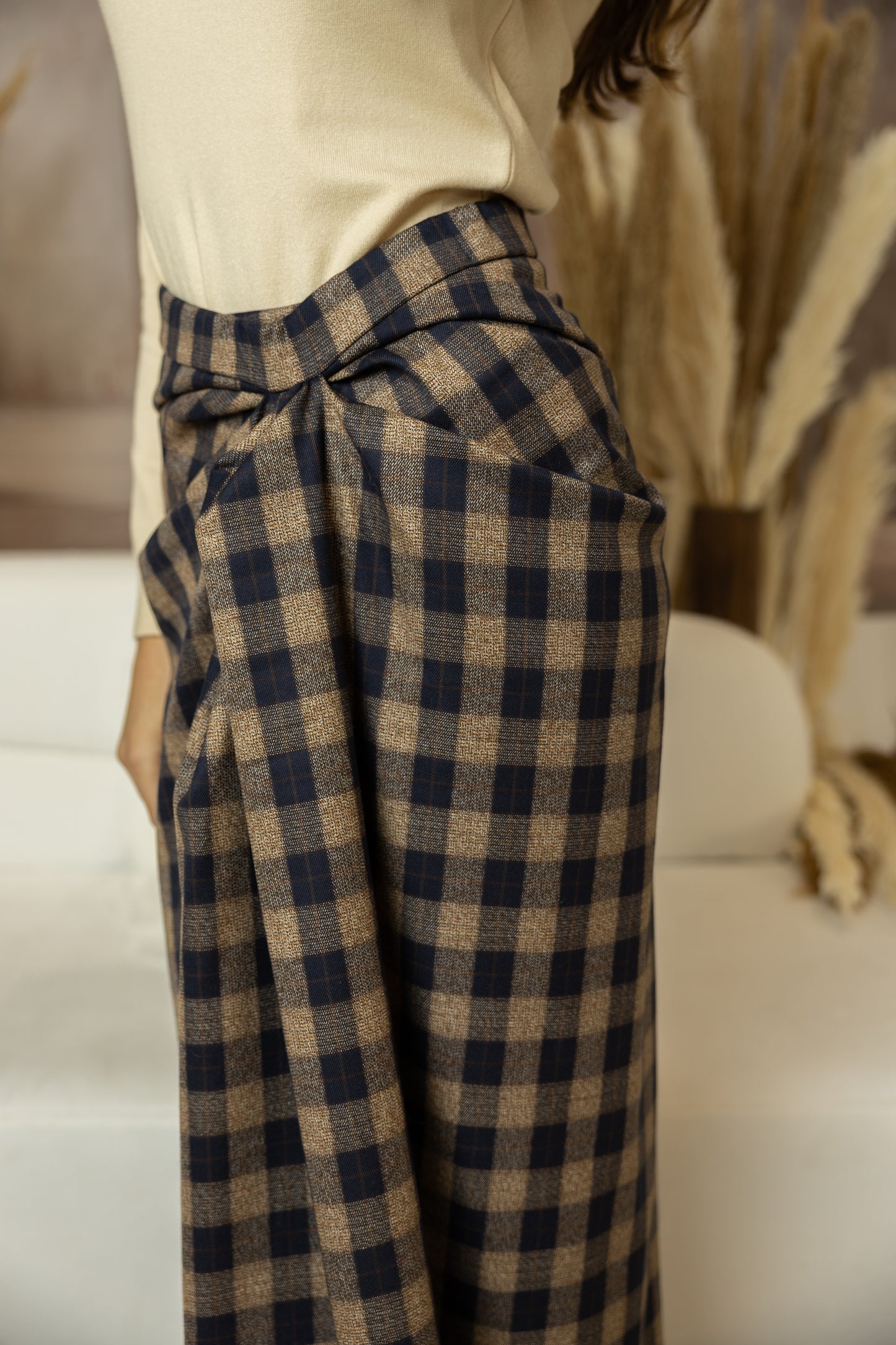 Saia Xadrez Draped Premium