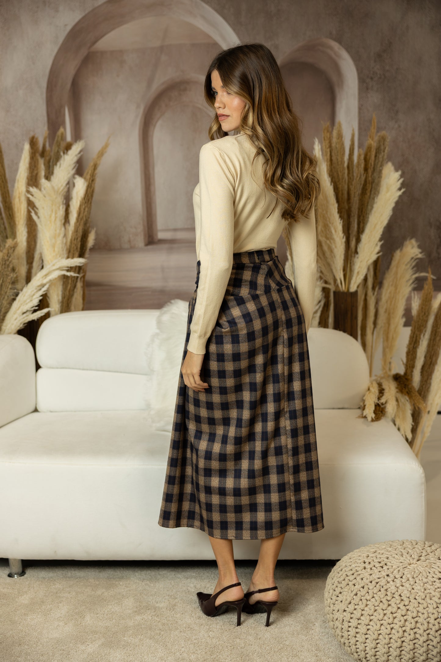 Saia Xadrez Draped Premium