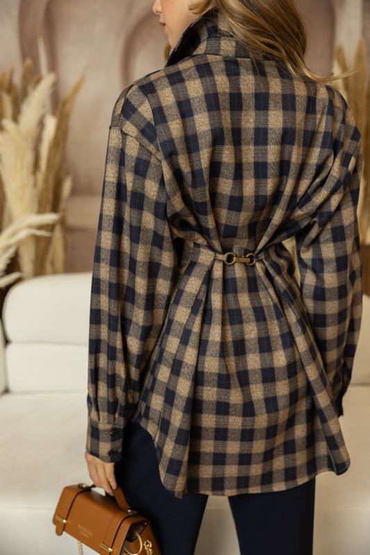 Camisa Check Cinched