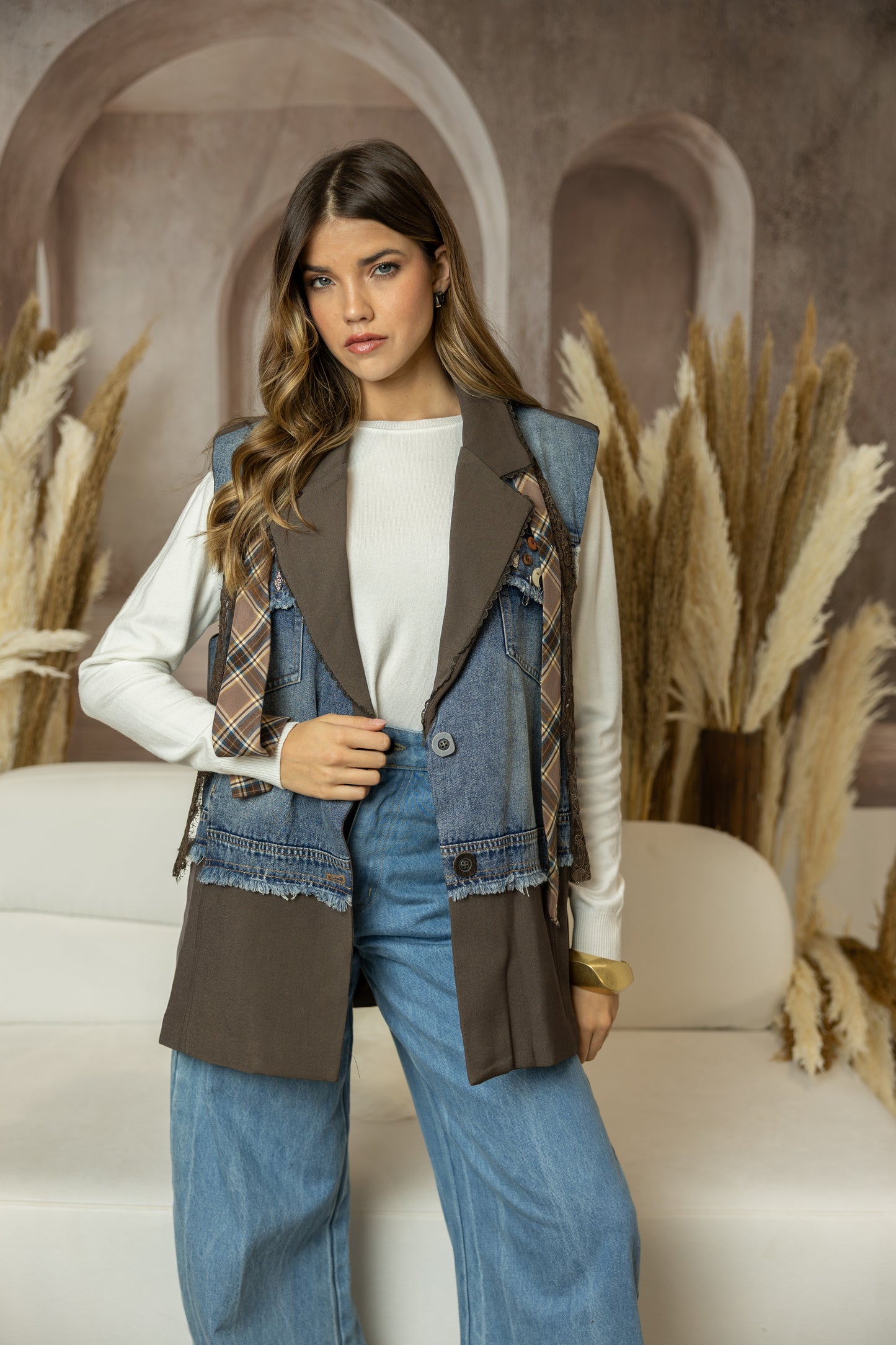 Colete Art Patchwork Chic