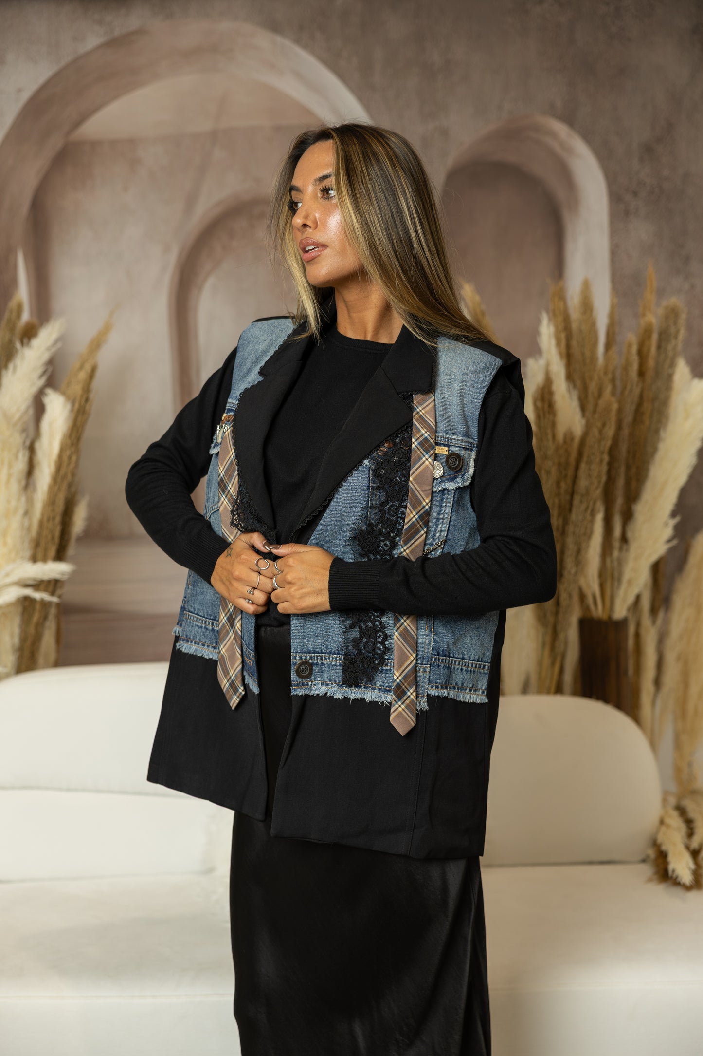 Colete Art Patchwork Chic