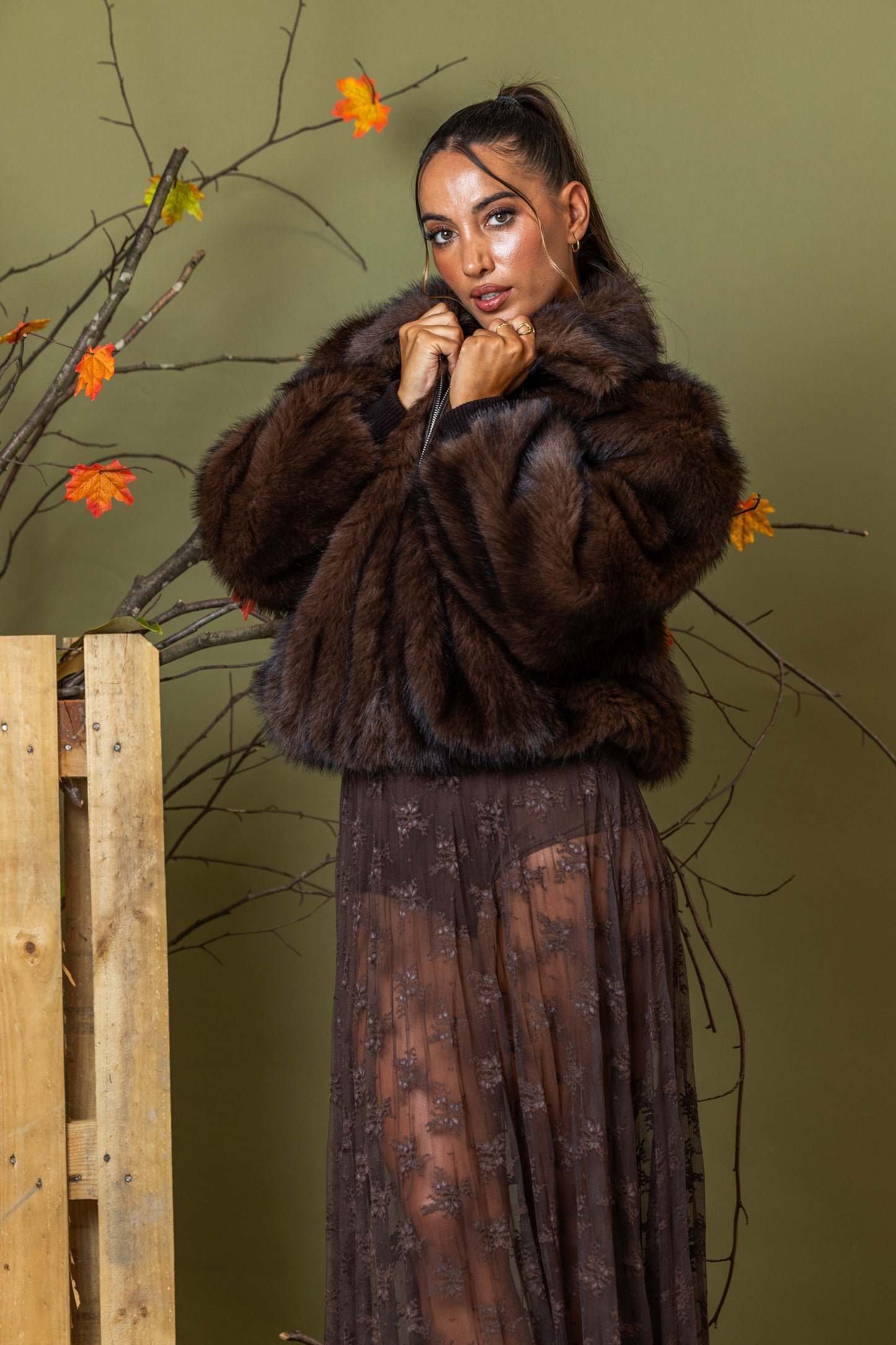 Casaco Lumina Luxe Fur