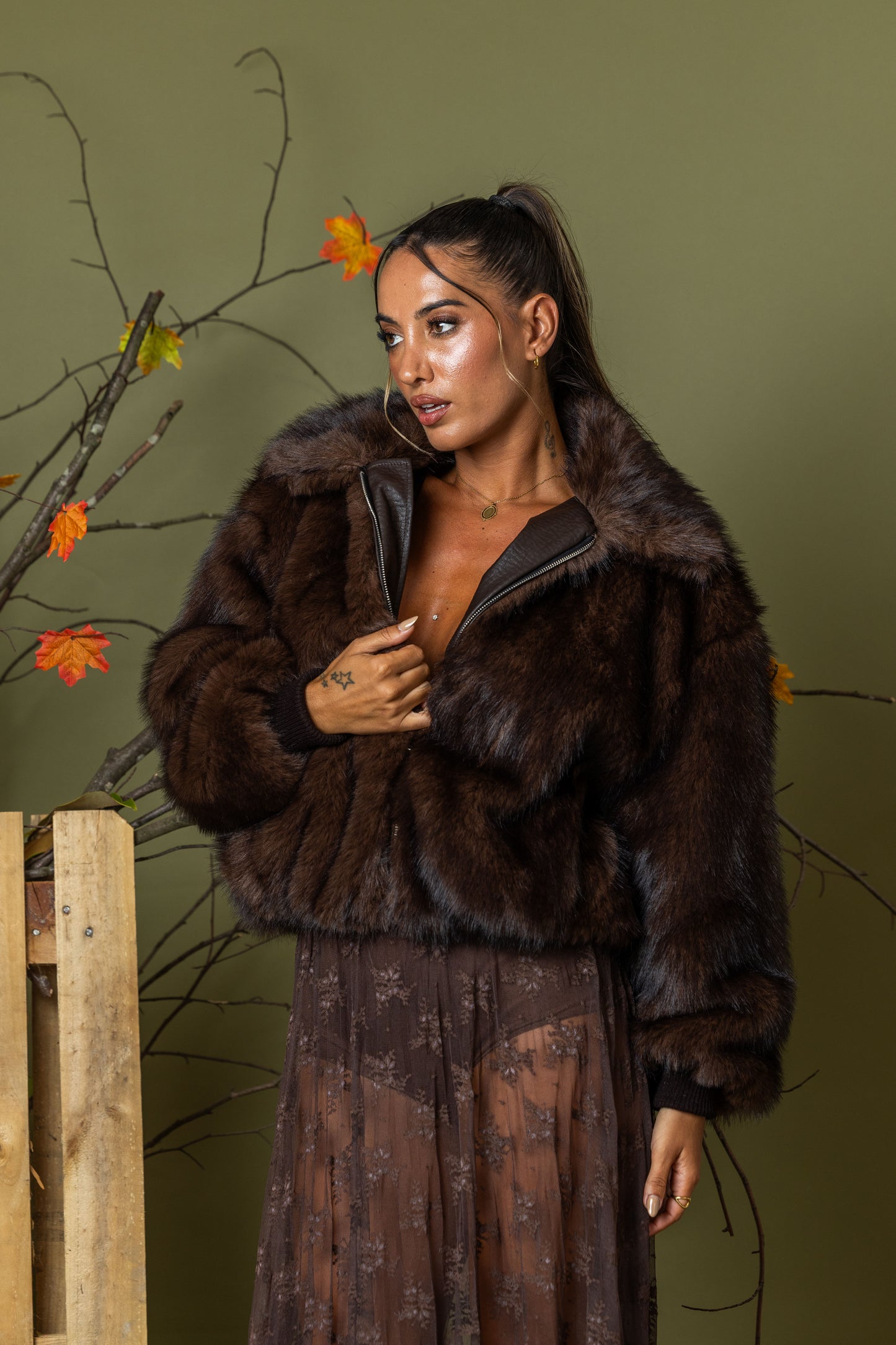 Casaco Lumina Luxe Fur