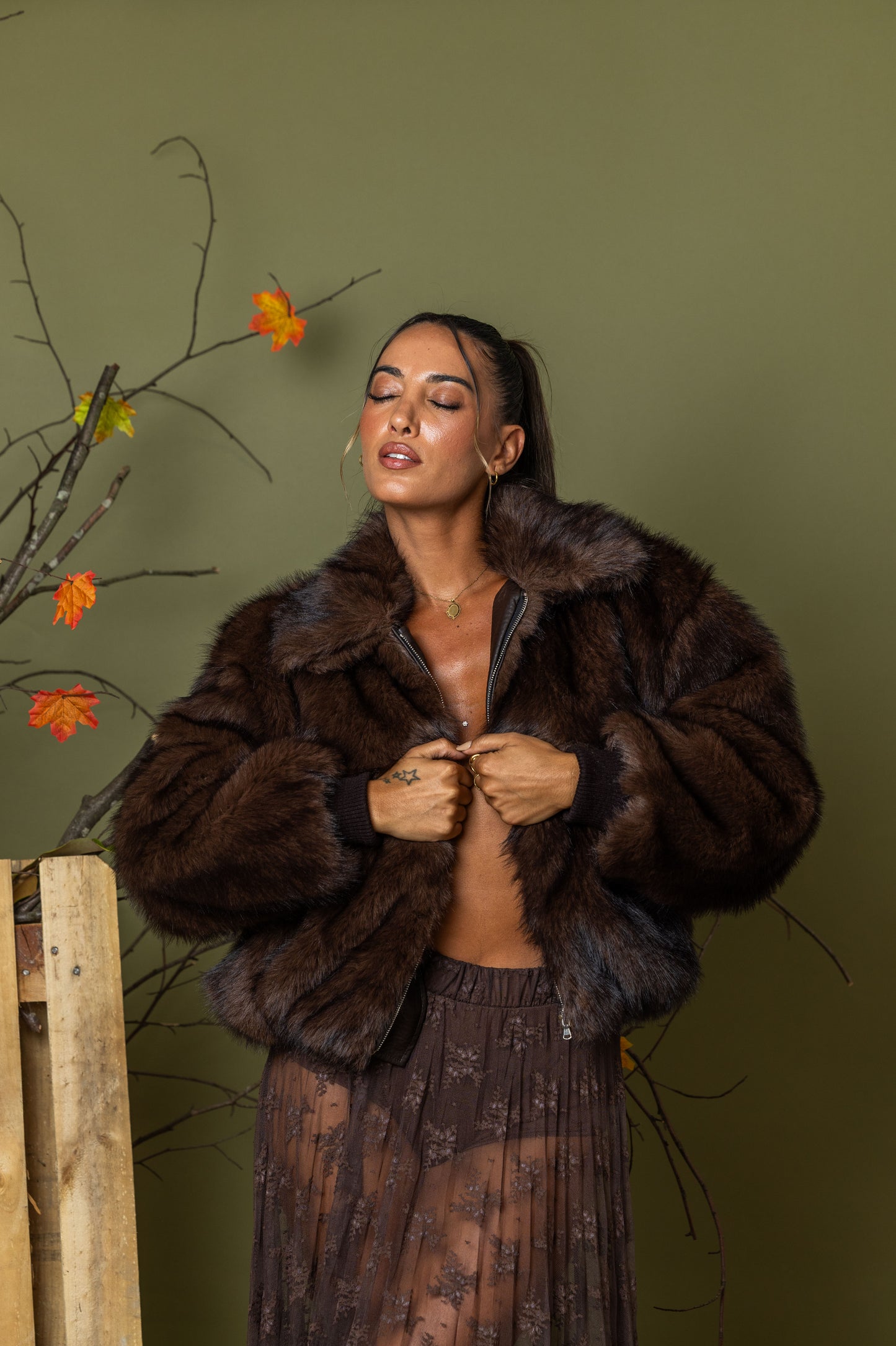 Casaco Lumina Luxe Fur