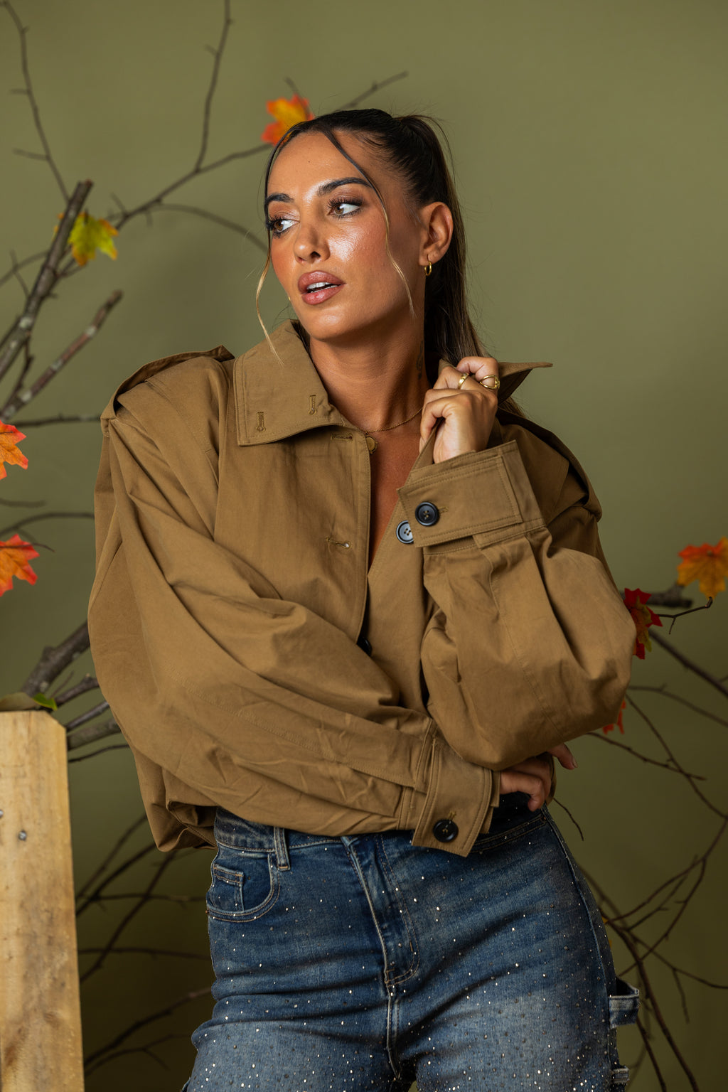 Casaco Trench Courte