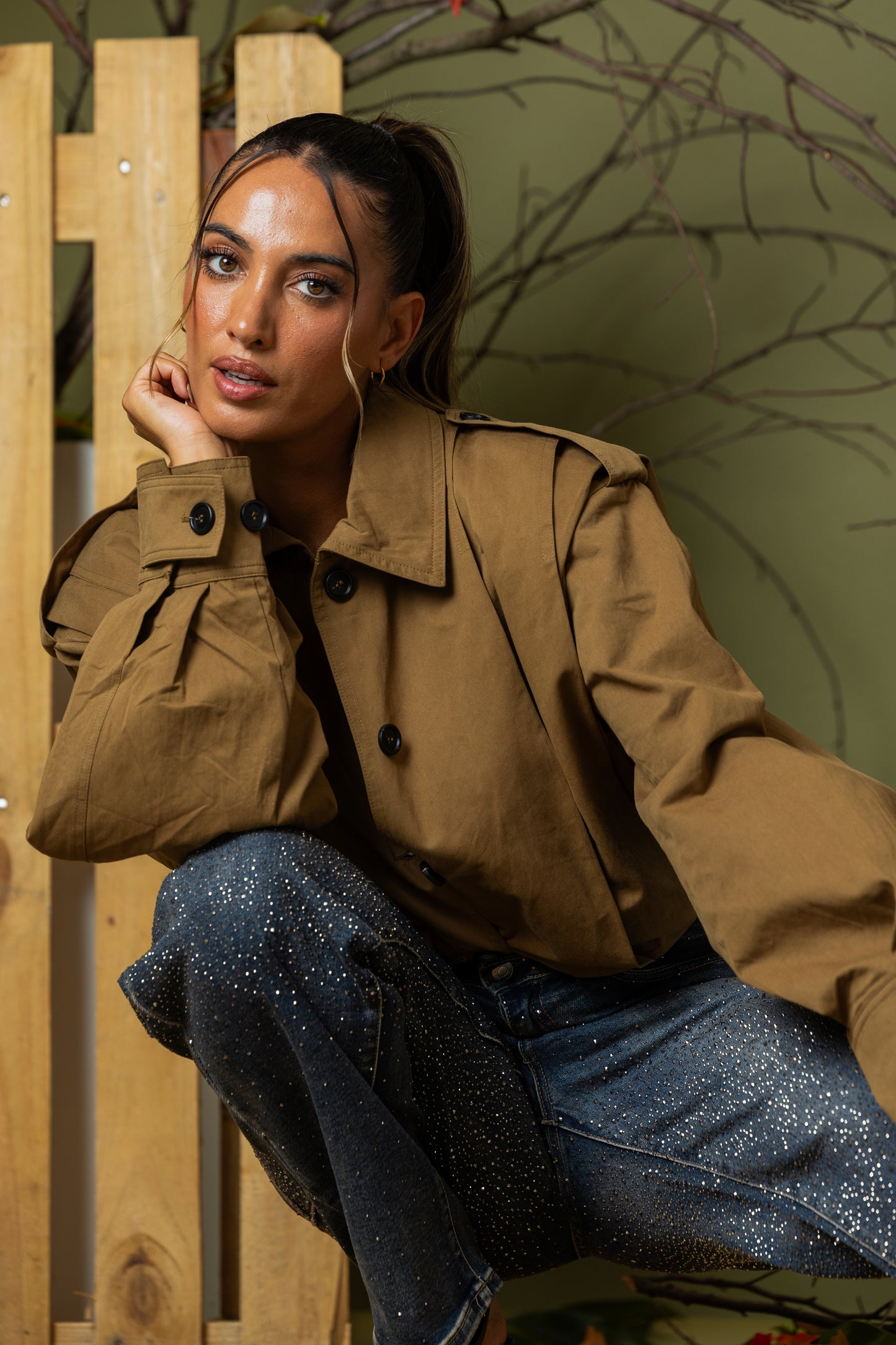 Casaco Trench Courte