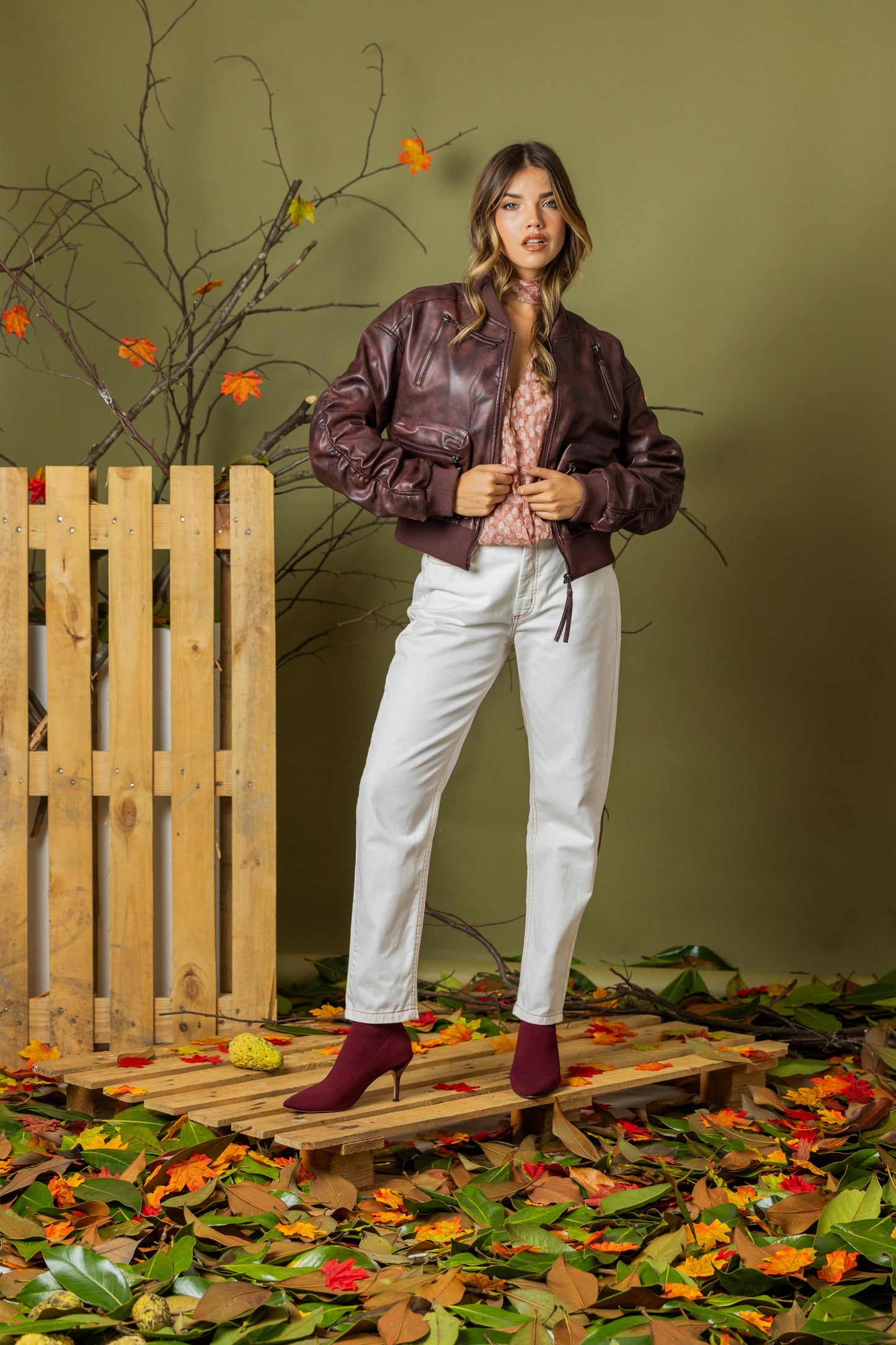 Casaco Crop Aviator Luxe