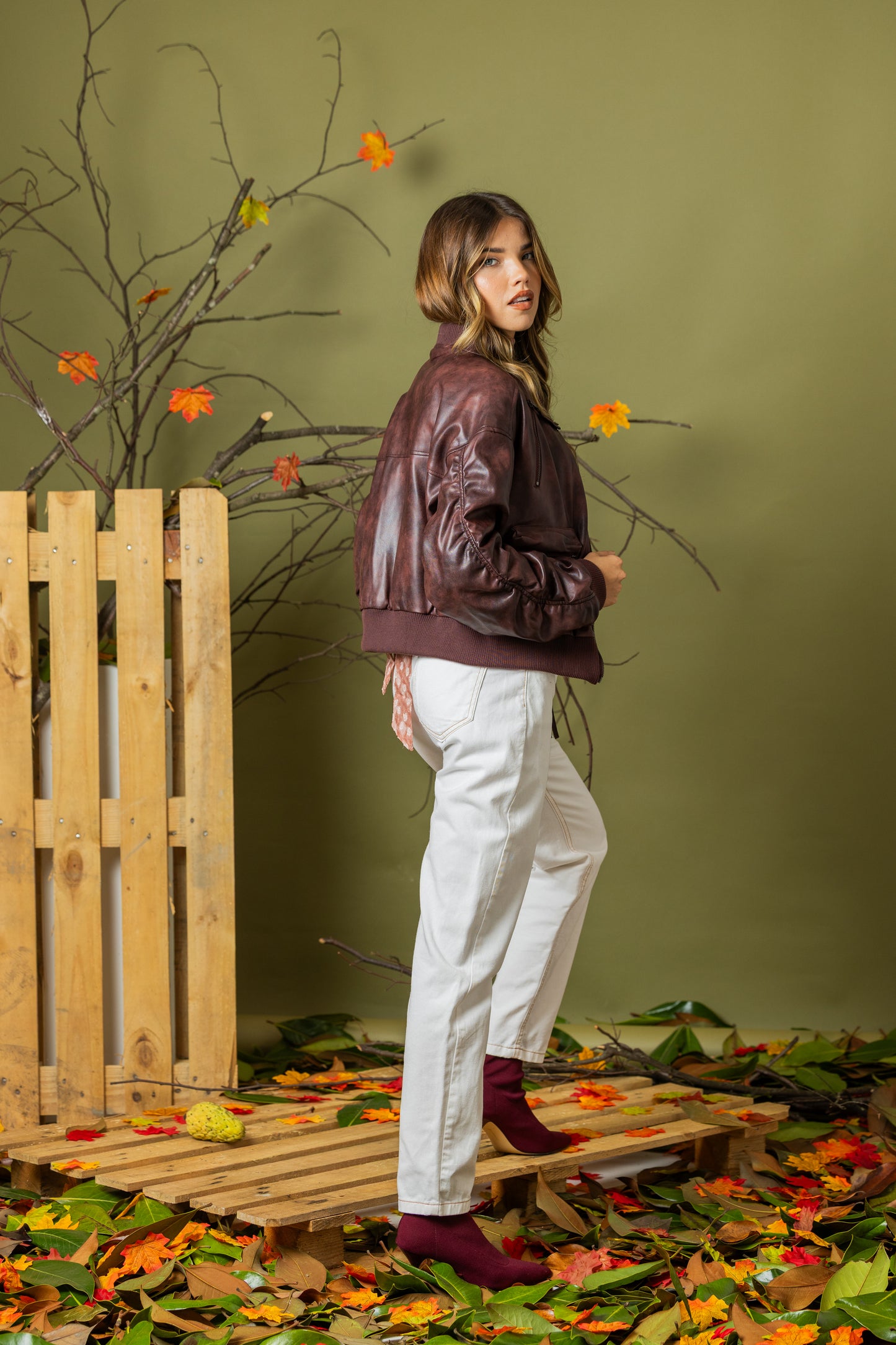 Casaco Crop Aviator Luxe