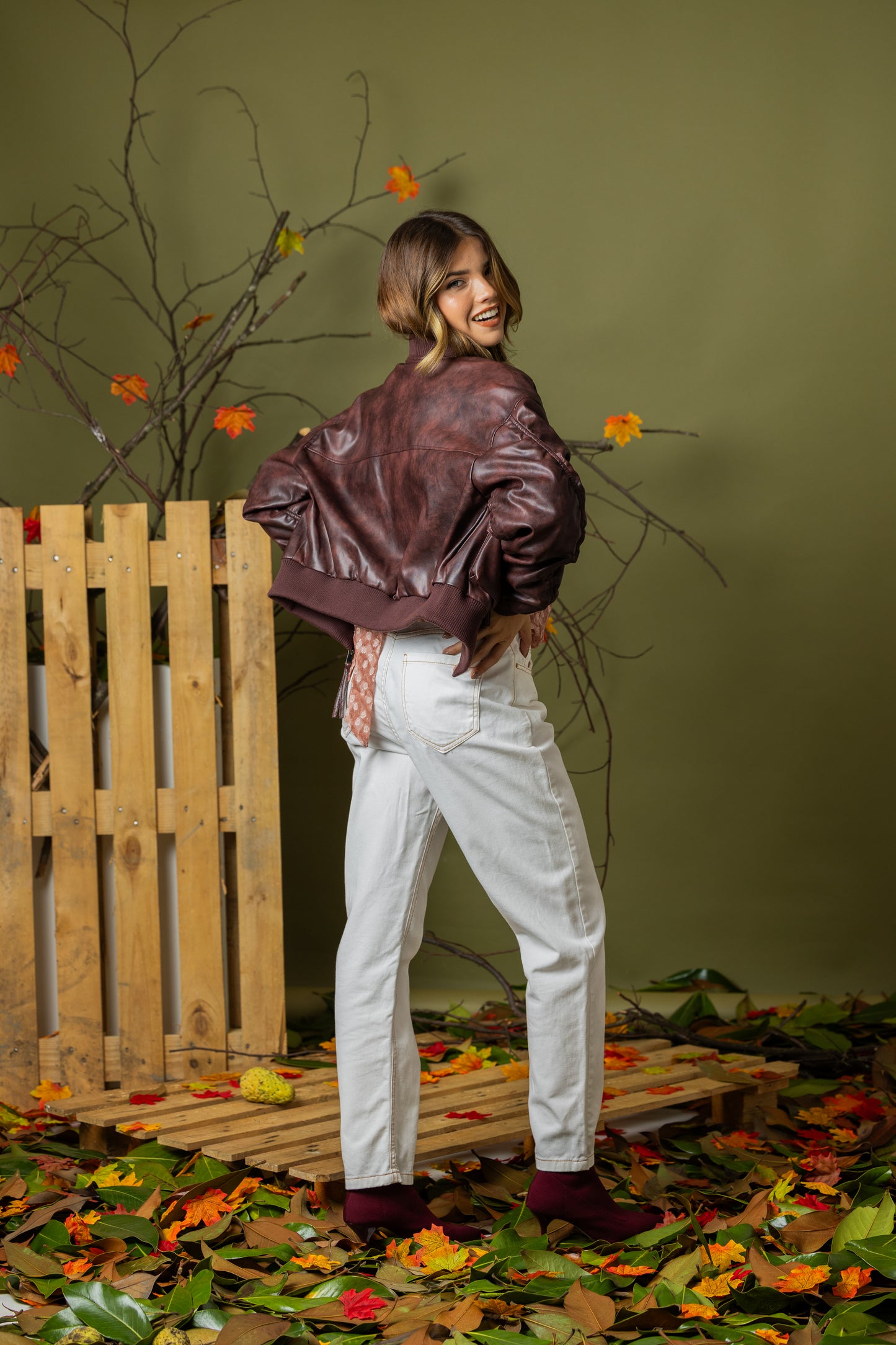 Casaco Crop Aviator Luxe