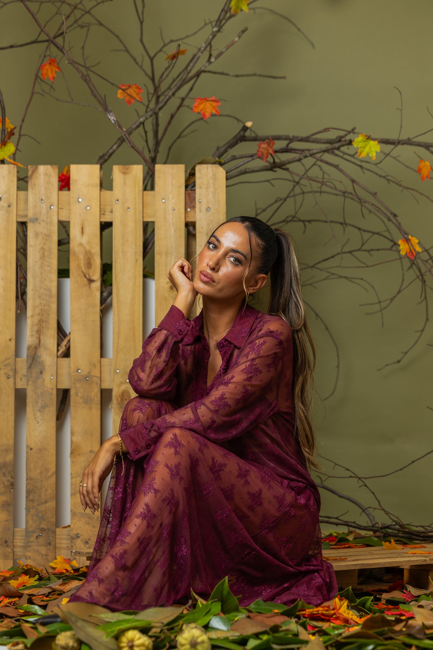 Camisa Blossom em Renda