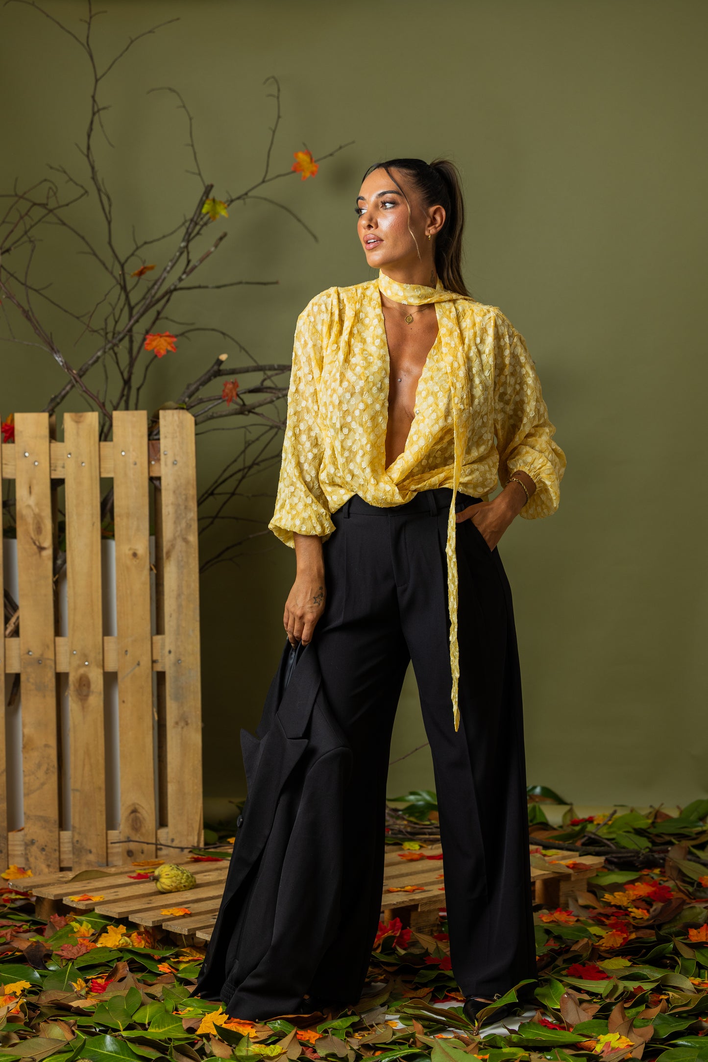 Calça Tailored Chic